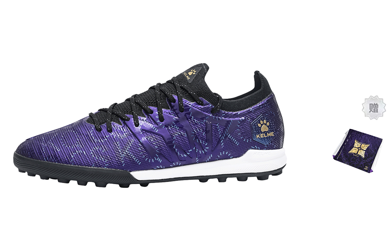 

KELME Скоростные электрические 3.0 TF с амортизацией для искусственного покрытия унисекс футбольные бутсы темно-фиолетовые, цвет Dark Purple