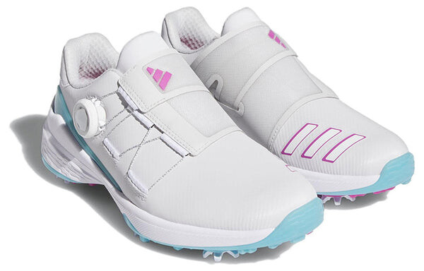 Кроссовки (WMNS) Adidas ZG23 BOA Lightstrike Golf Shoes 'White Preloved Blue', серый — фото 3