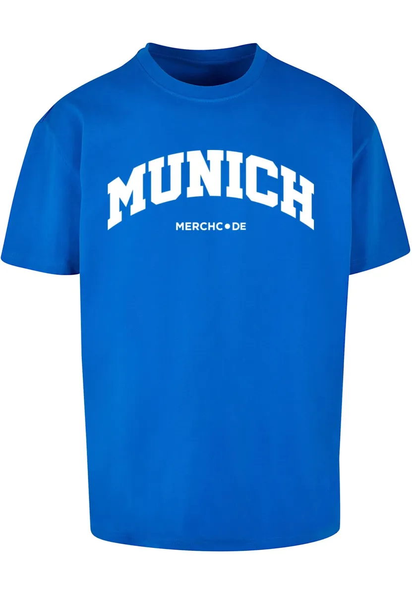 

Футболка Merchcode " Merchcode Men's Munich Wording - Heavy Oversize Tee", синий