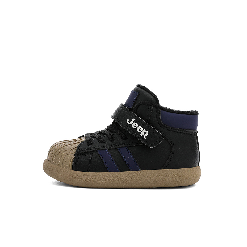 Утепленные детские ботинки Slip Resistant Abrasion Resistant Jeep, obsidian черный/moonсветло-зеленый[thin cotton] — фото 3