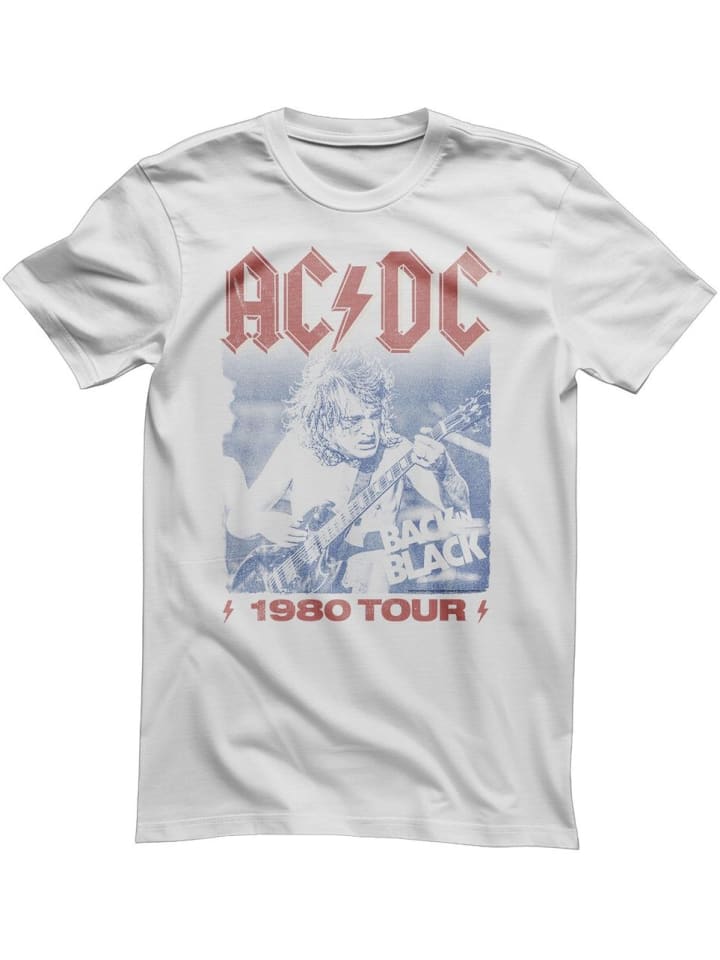 

Футболка AC/DC 1980 TOUR T-Shirt белого цвета AC/DC, Белый, Футболка AC/DC 1980 TOUR T-Shirt белого цвета AC/DC