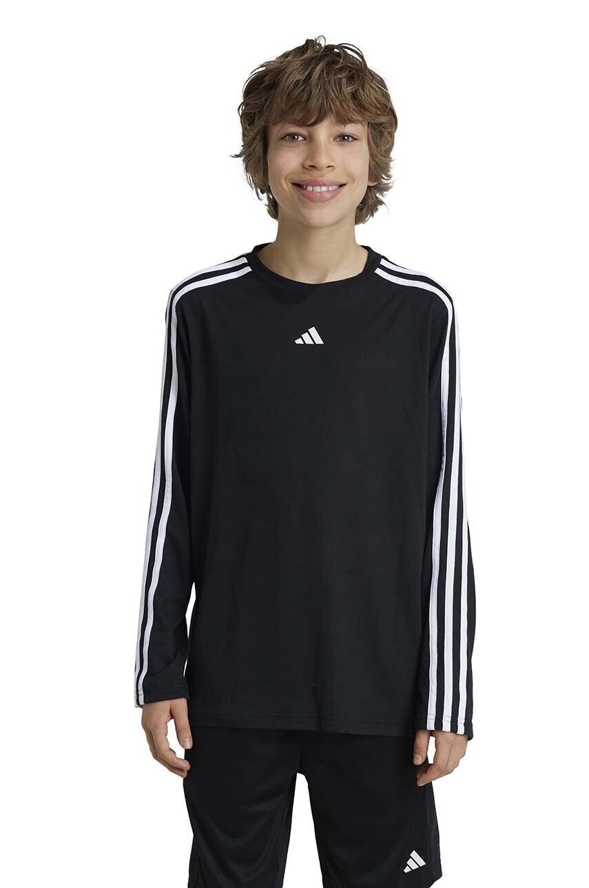 

Детская футболка с длинным рукавом adidas J TR-ES 3S LS, черный