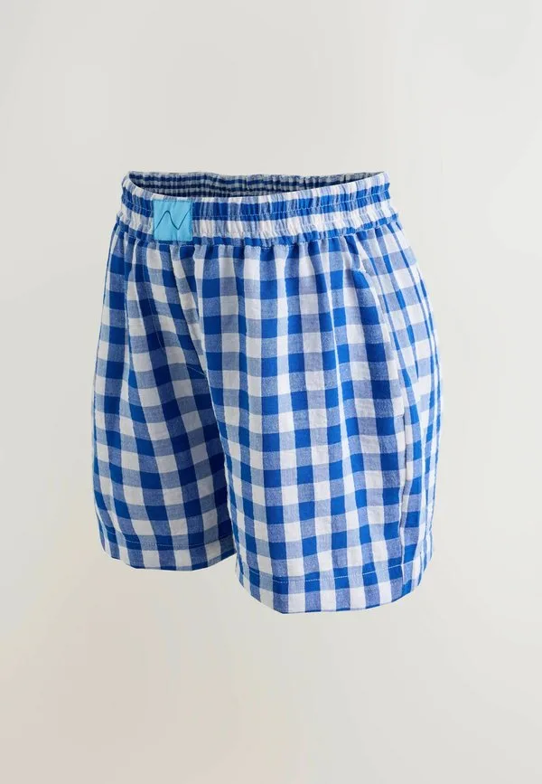 Боксеры-Шорты для беременных стандартного кроя с отложным поясом Next, Blue Gingham — фото 4