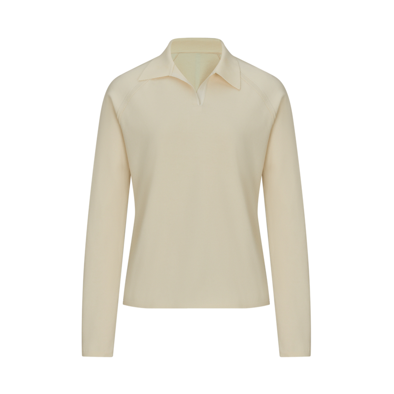 

Женская поло с длинным рукавом для городских поездок DESCENTE, Cr-Pistachio Shell
