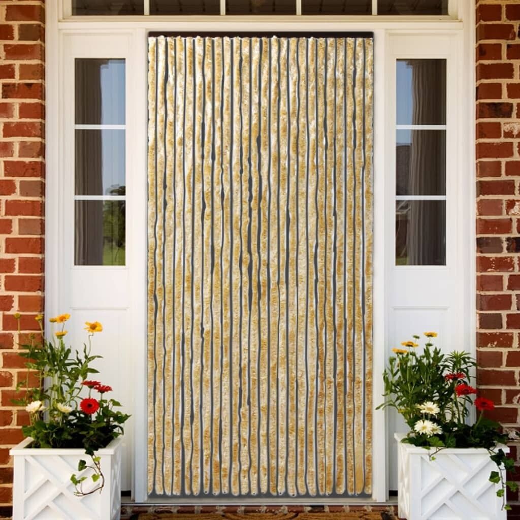 

The Living Store Штора от насекомых Бежевая 90x220 см Синель, бежевый