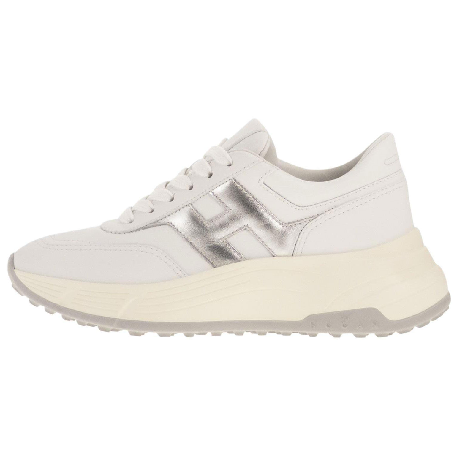 Кроссовки с круглым носком и логотипом для женщин HOGAN, Original Shoe Box Included