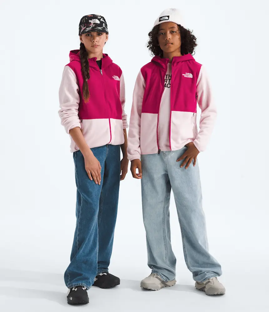 

Толстовка Glacier с капюшоном на молнии для мальчиков и девочек The North Face, Pale Blossom/Lali Guran
