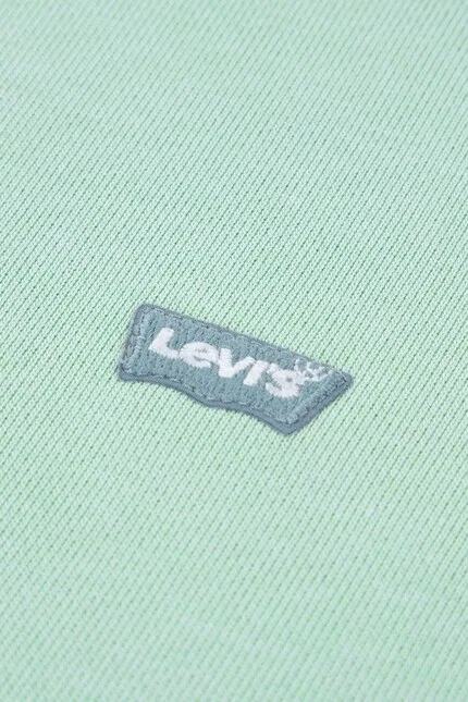 Худи детское с капюшоном Mini Batwing Pull Over Hoo Levi's, зеленый — фото 4
