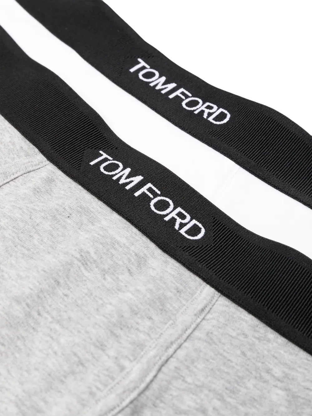 Трусы-боксеры из хлопковой смеси с логотипом (упаковка из двух пар) TOM FORD, белый — фото 4