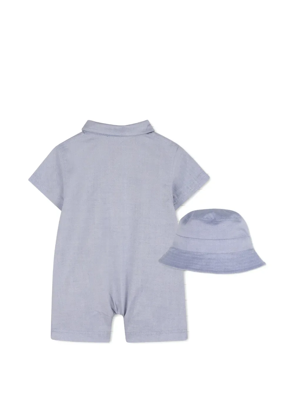 Комплект из комбинезона и панамы BOSS Kidswear, синий — фото 2
