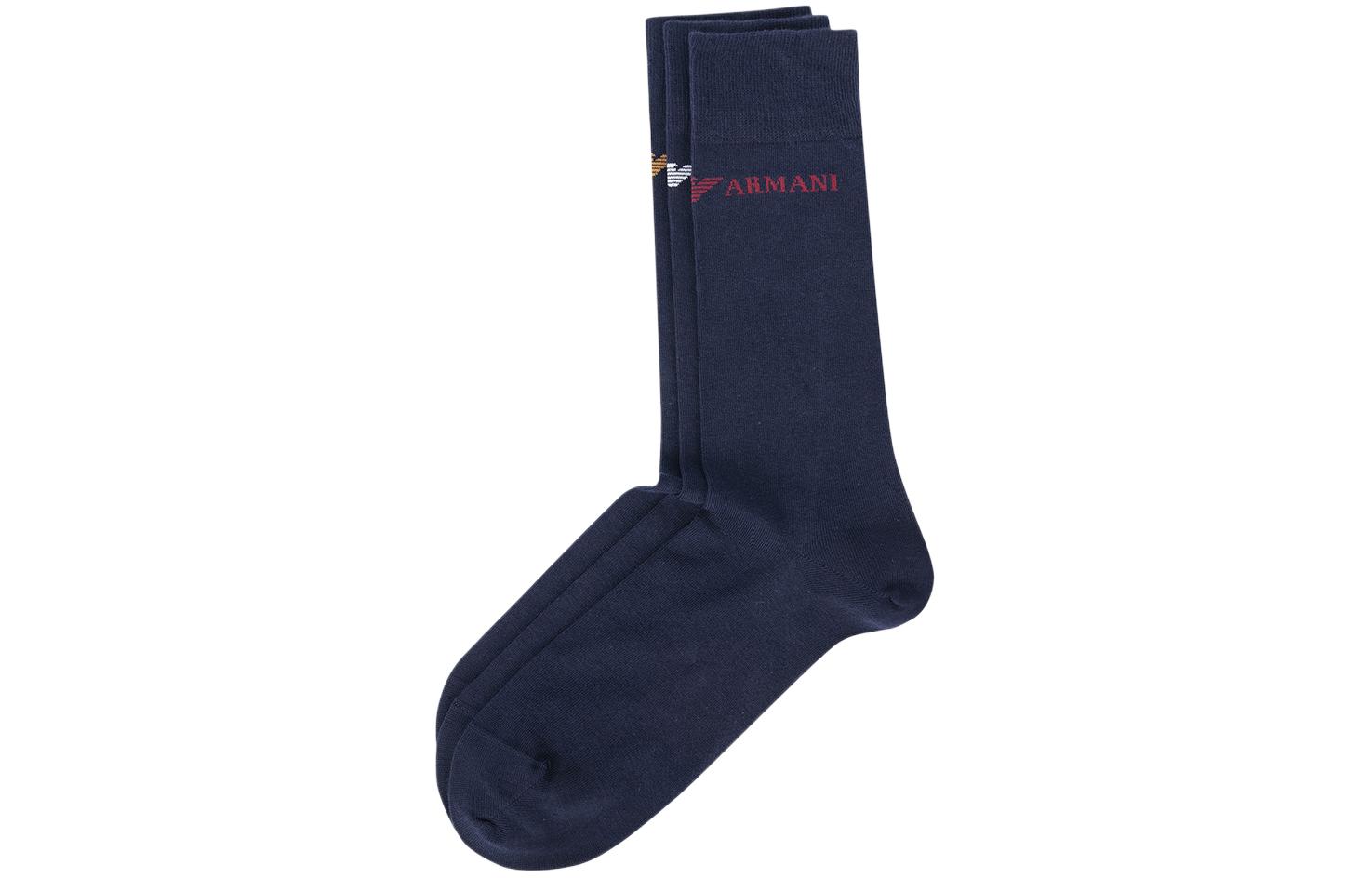 

Носки гольф Emporio Armani 3 пары Тёмно-синий