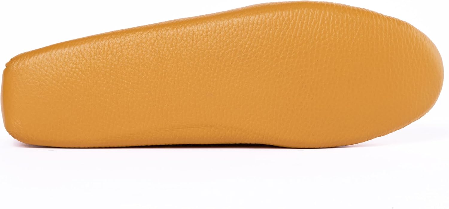 Мокасины Minnetonka для мужчин из двухслойной оленьей кожи с мягкой подошвой, Natural Venetian — фото 3