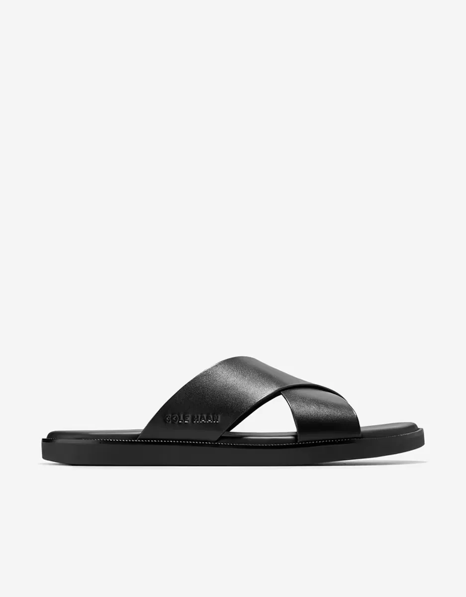 

Мужские двубортные сандалии из кожи Cole Haan, чёрный