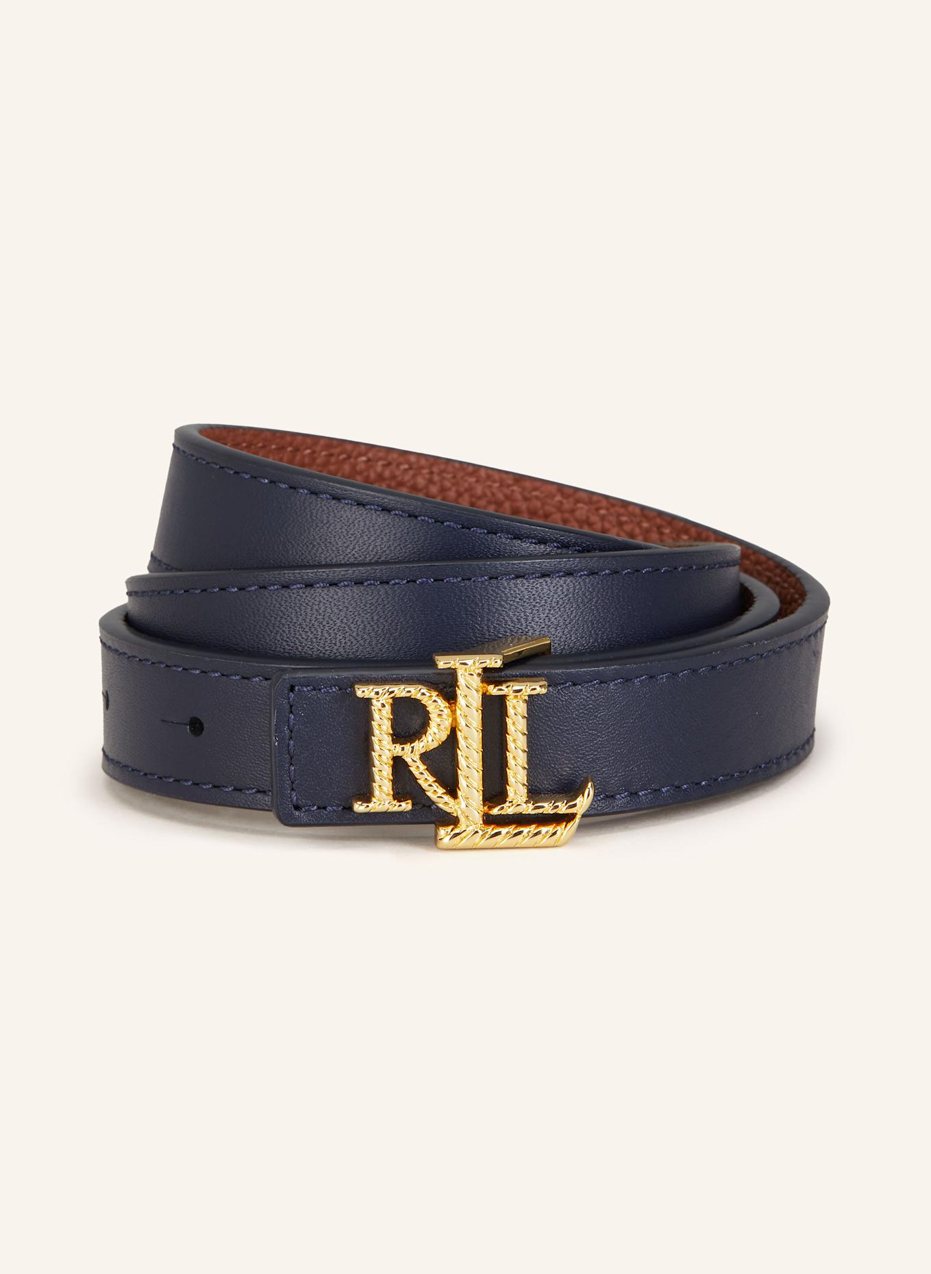 

Двусторонний кожаный ремень Lauren Ralph Lauren, коричневый