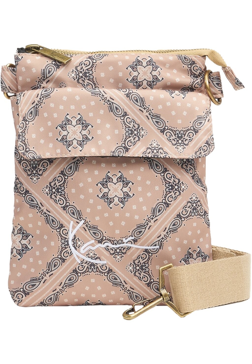 

Сумка Karl Kani АКСЕССУАРЫ SIGNATURE PAISLEY FLAT MESS, цвет sand white
