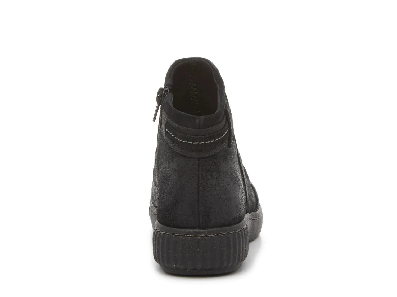 Ботинки женские Clarks Caroline Derby замшевые со сборкой, черный — фото 4