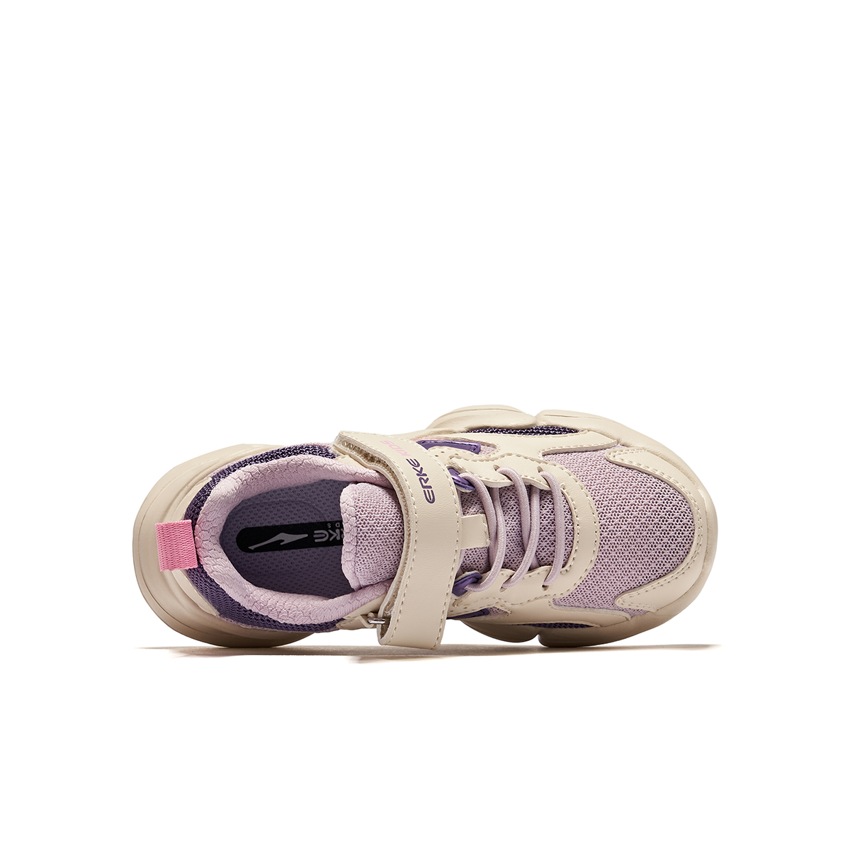 Детские кроссовки для бега ERKE KIDS, Lotus/Warm Linen — фото 3