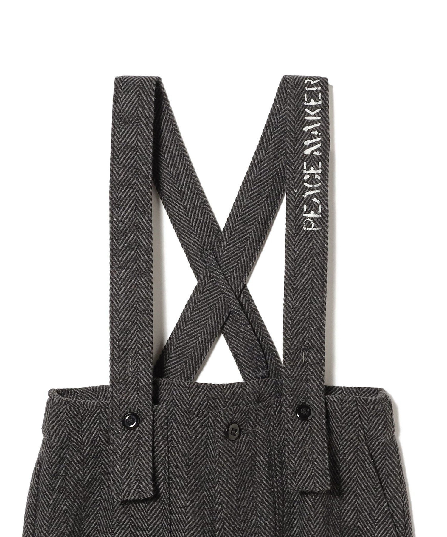 GO TO HOLLYWOOD / Брюки в елочку с подтяжками (100-150 см) B:MING by BEAMS, GREY — фото 3