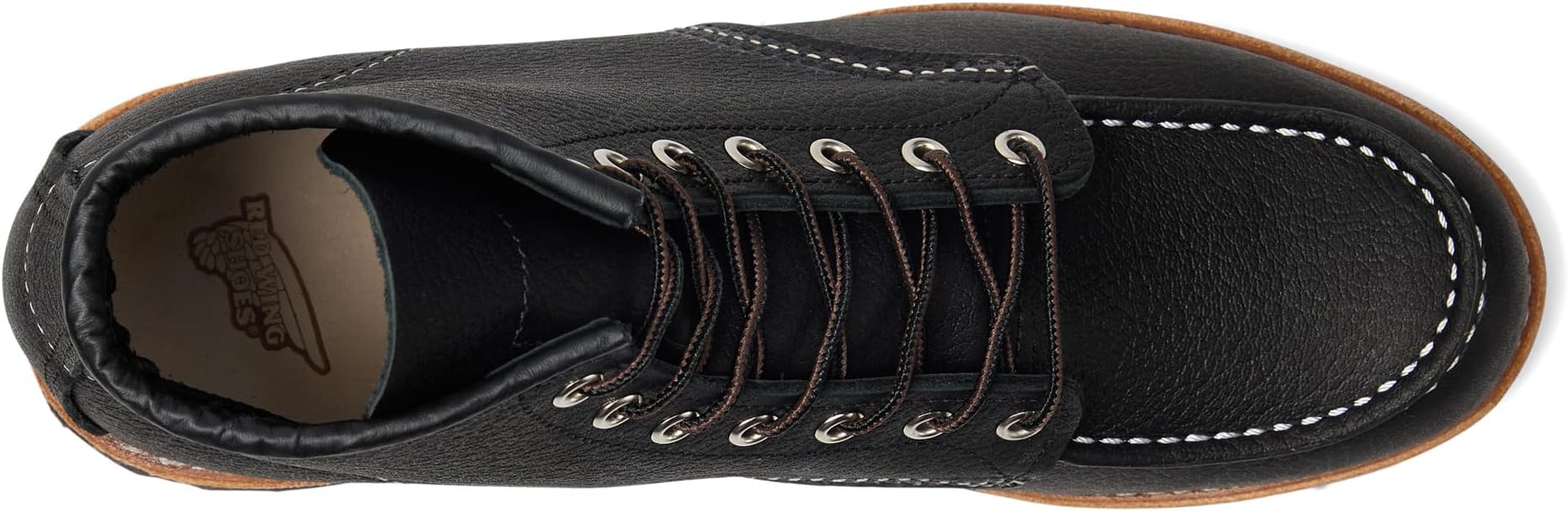 Ботинки Red Wing Heritage 6" Moc Toe Lug Roughneck, цвет Black Oil Slick — фото 2
