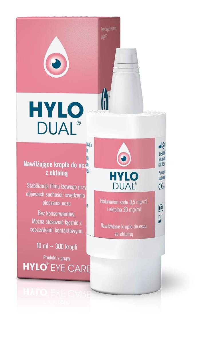 

Hylo-Dual, капли для глаз увлажняющие с эктоином, 10 мл Ursapharm