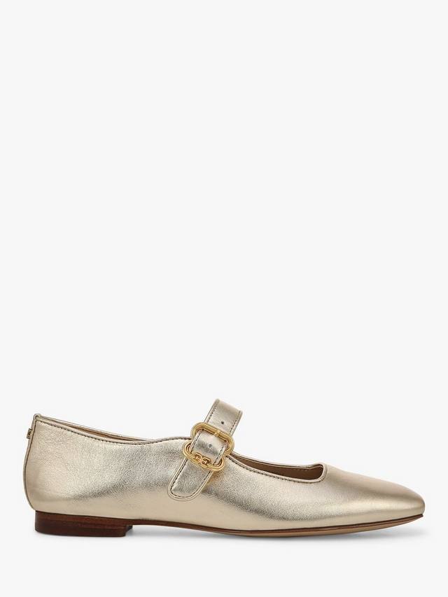 Мэри Джейнс Michaela из металлизированной кожи Sam Edelman, Gold