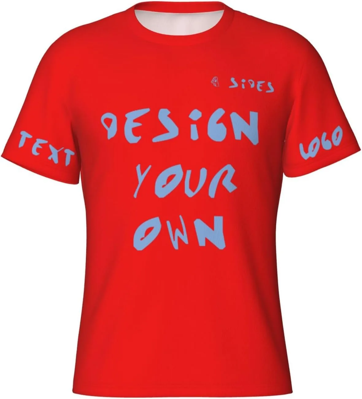 

Футболка Custom с принтом на 4 сторонах