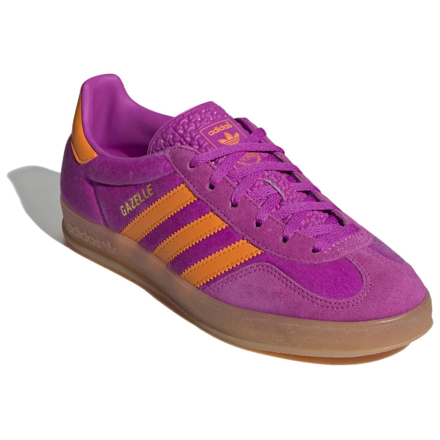 Кеды, GAZELLE INDOOR Скейтборд Обувь унисекс Низкий Верх Фиолетовый Adidas Originals — фото 2