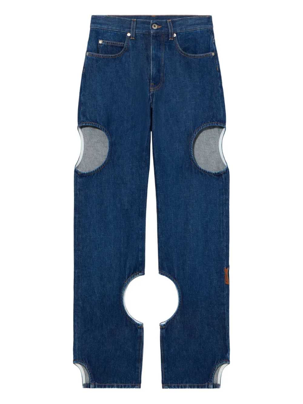 

Джинсы с вырезами Off-White, синий