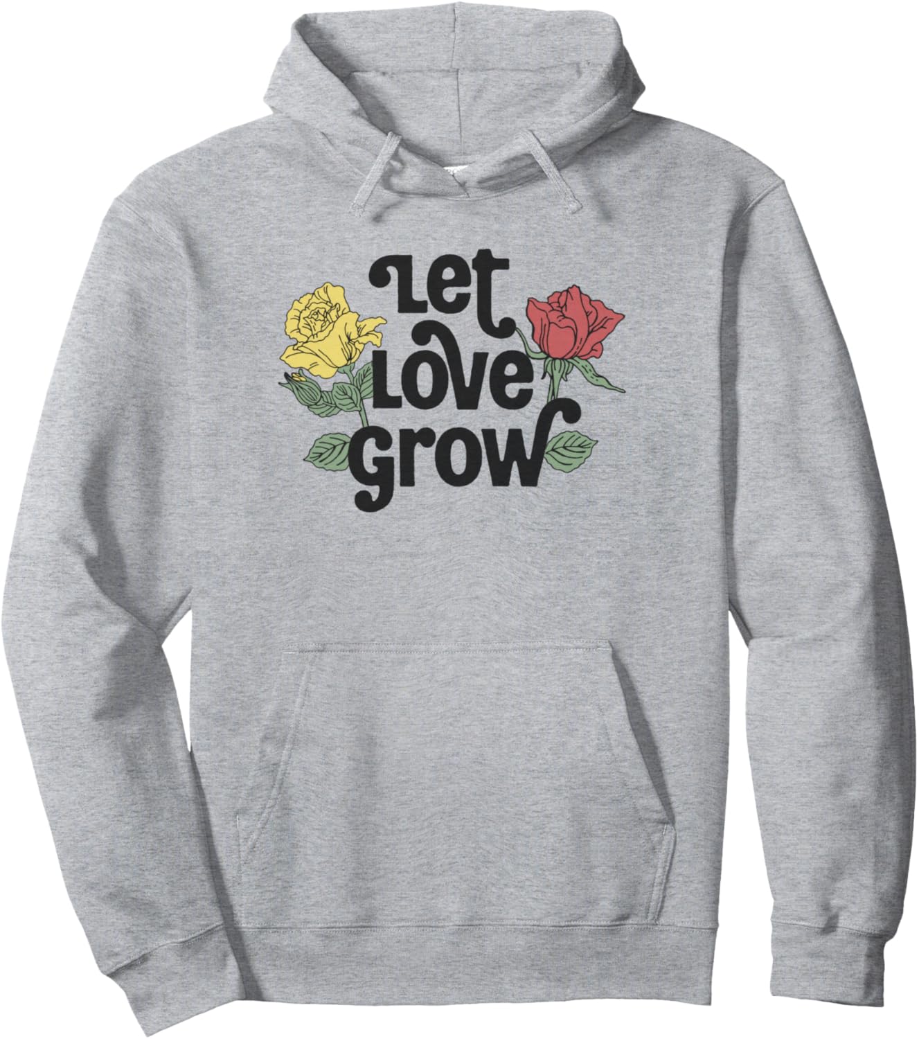 

Модная толстовка с надписью Let Love Grow и желтыми и красными розами Trendy Apparel, Красный, Модная толстовка с надписью Let Love Grow и желтыми и красными розами Trendy Apparel