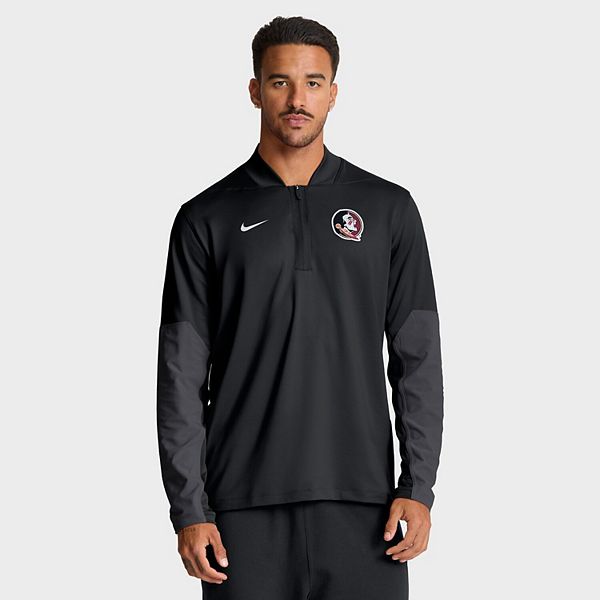 Мужская черная толстовка Florida State Seminoles One Goal с полумолнией Nike — фото 2