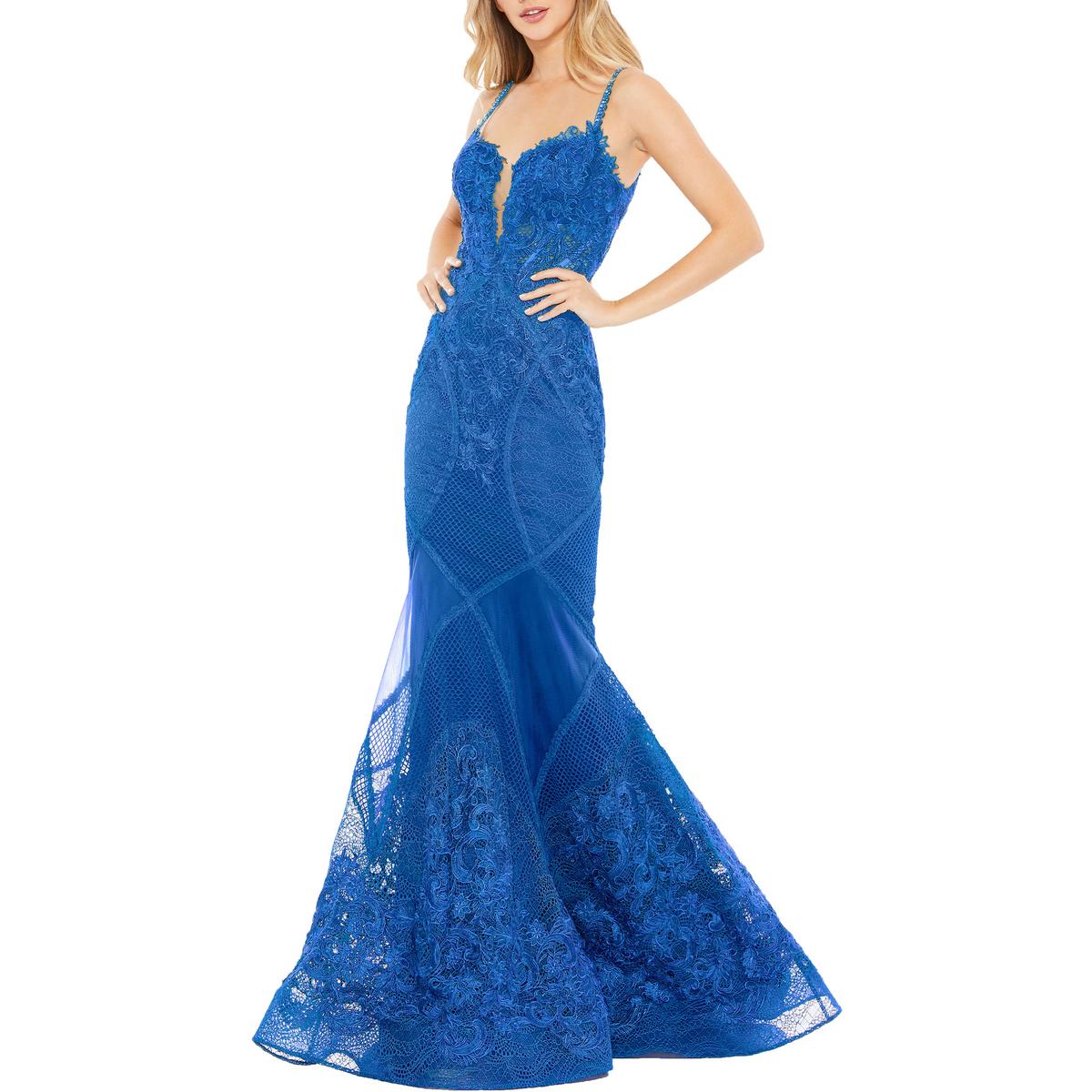 

Женское вечернее платье с корсетом и декором Mac Duggal