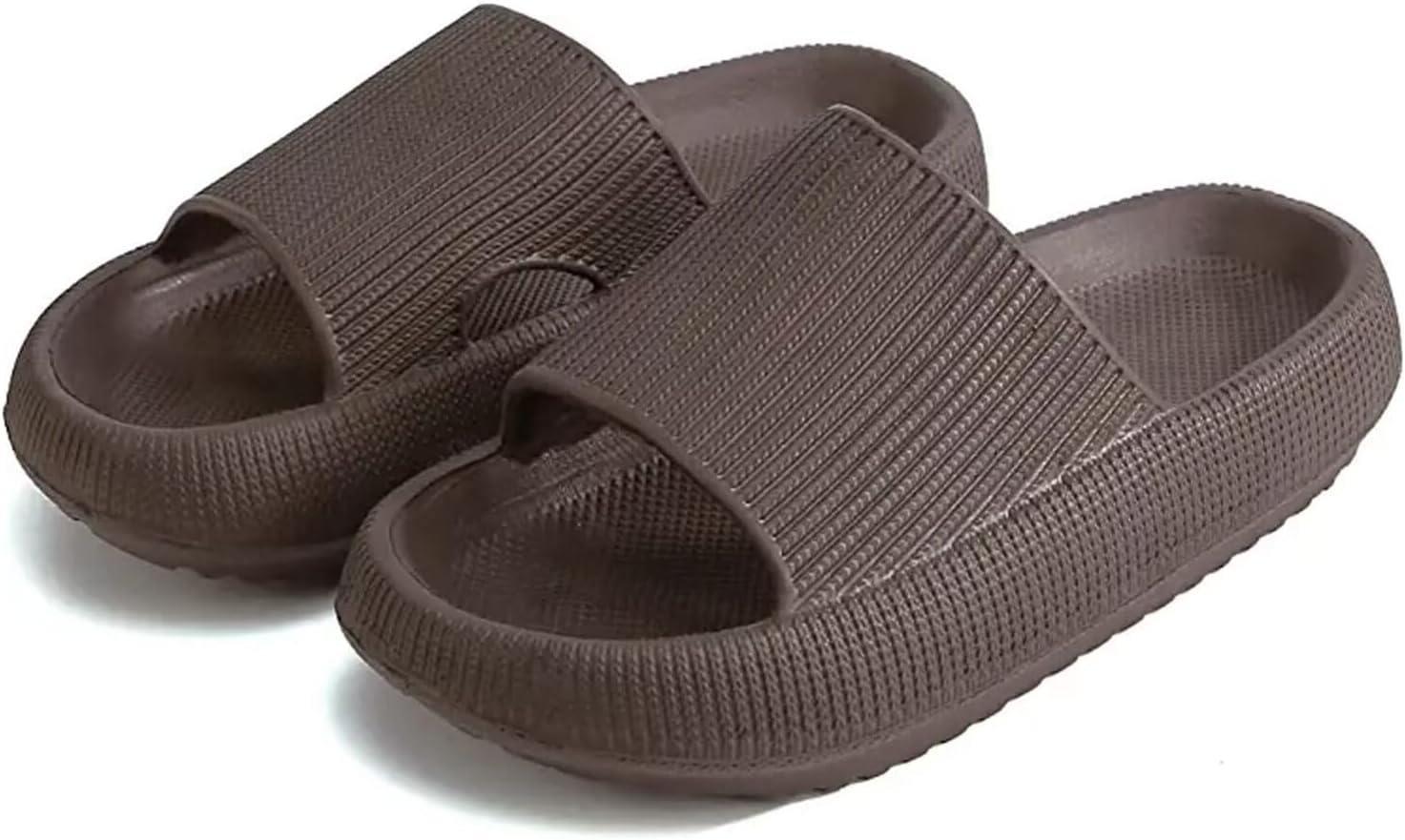 

Тапочки-шлепанцы KEYUSHOP Cloud Slides для детей, женщин и мужчин, из ЭВА, на платформе, летние пляжные тапочки для ванной комнаты и душа, Толстая подошва, Нескользящие, Быстросохнущие, Coffee