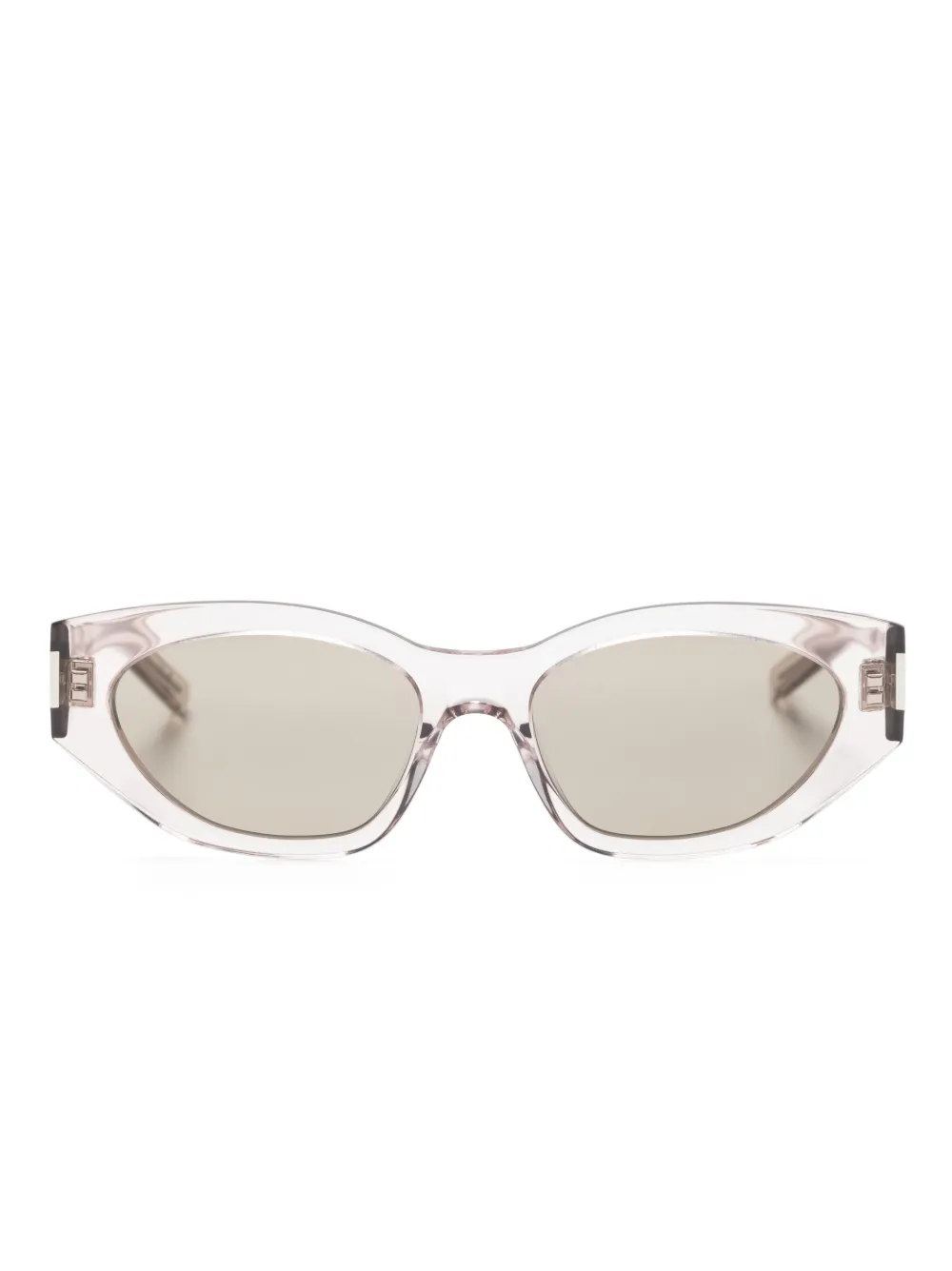 

Солнцезащитные очки Bold Geo в овальной оправе Saint Laurent Eyewear, нейтральный