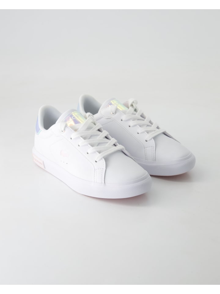 

Кроссовки на шнуровке Lacoste, белый