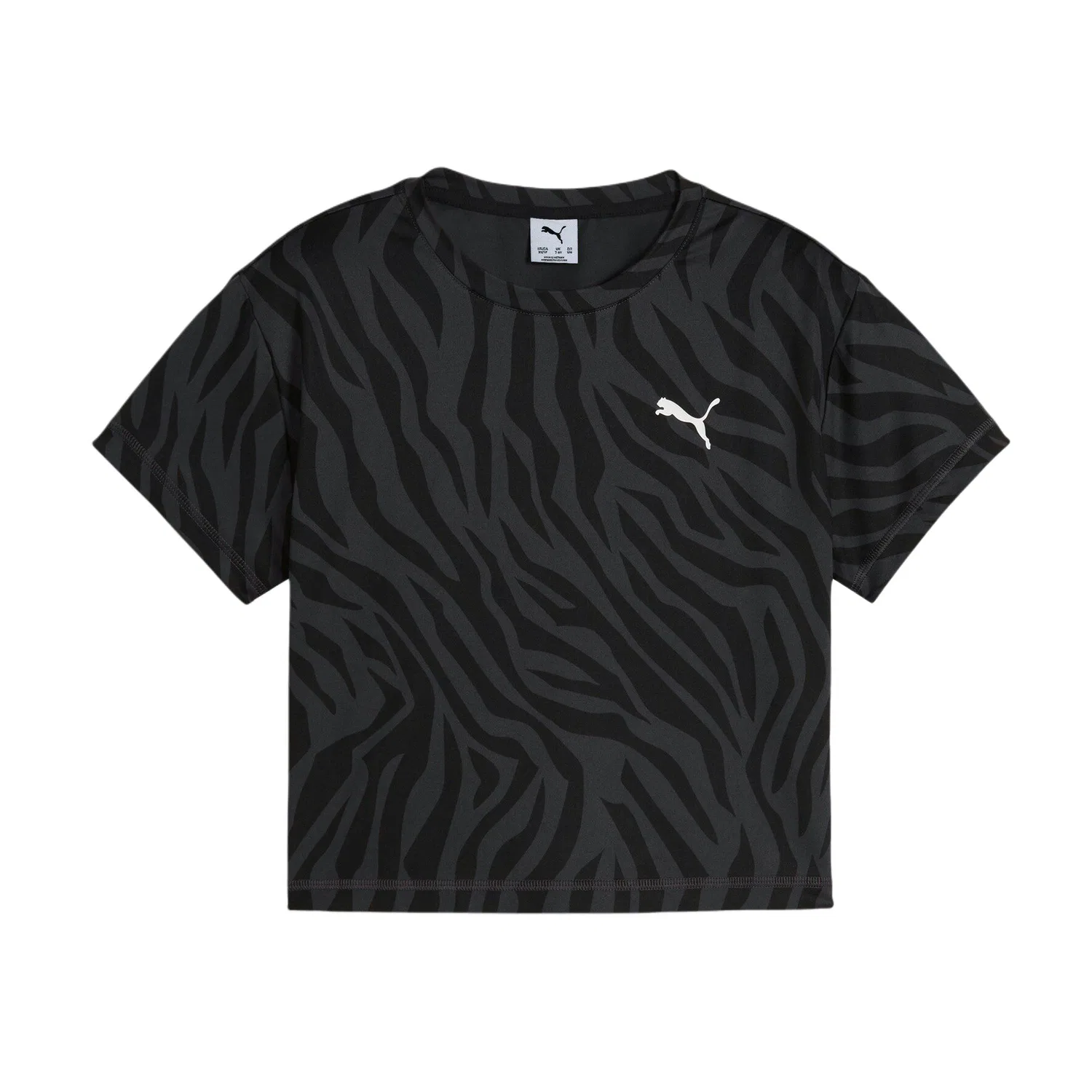 Футболка Train FavoriteAOP T Shirt LENGTH TEE G Black 01 Teenagers PUMA, Black-01
