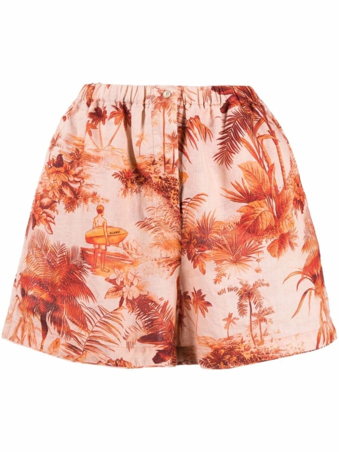 

Alanui шорты Hoo'okipa Toile De Jouy, оранжевый