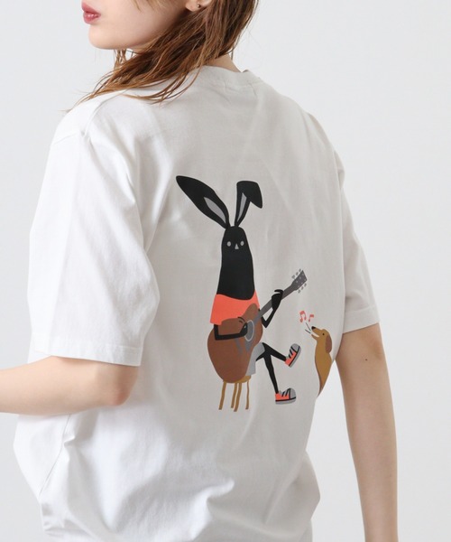 

FUNALIVE Футболка с вышивкой, SHABBY, кремовый