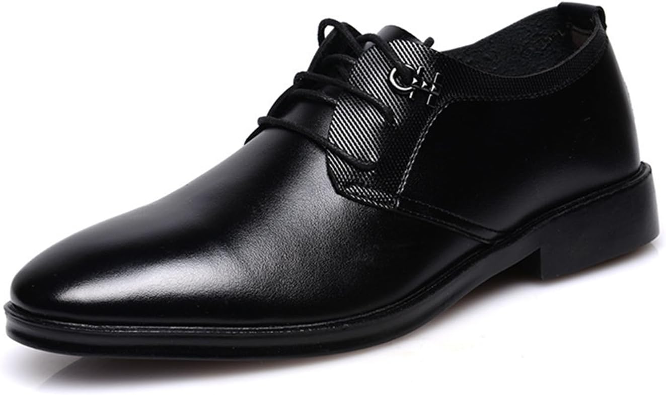 

Мужские туфли KYOESCAI, повседневные оксфорды с шнуровкой, формальные дерби для свадьбы и офиса, черный