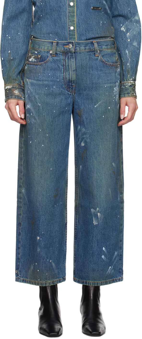 

Джинсы цвета индиго Helmut Lang