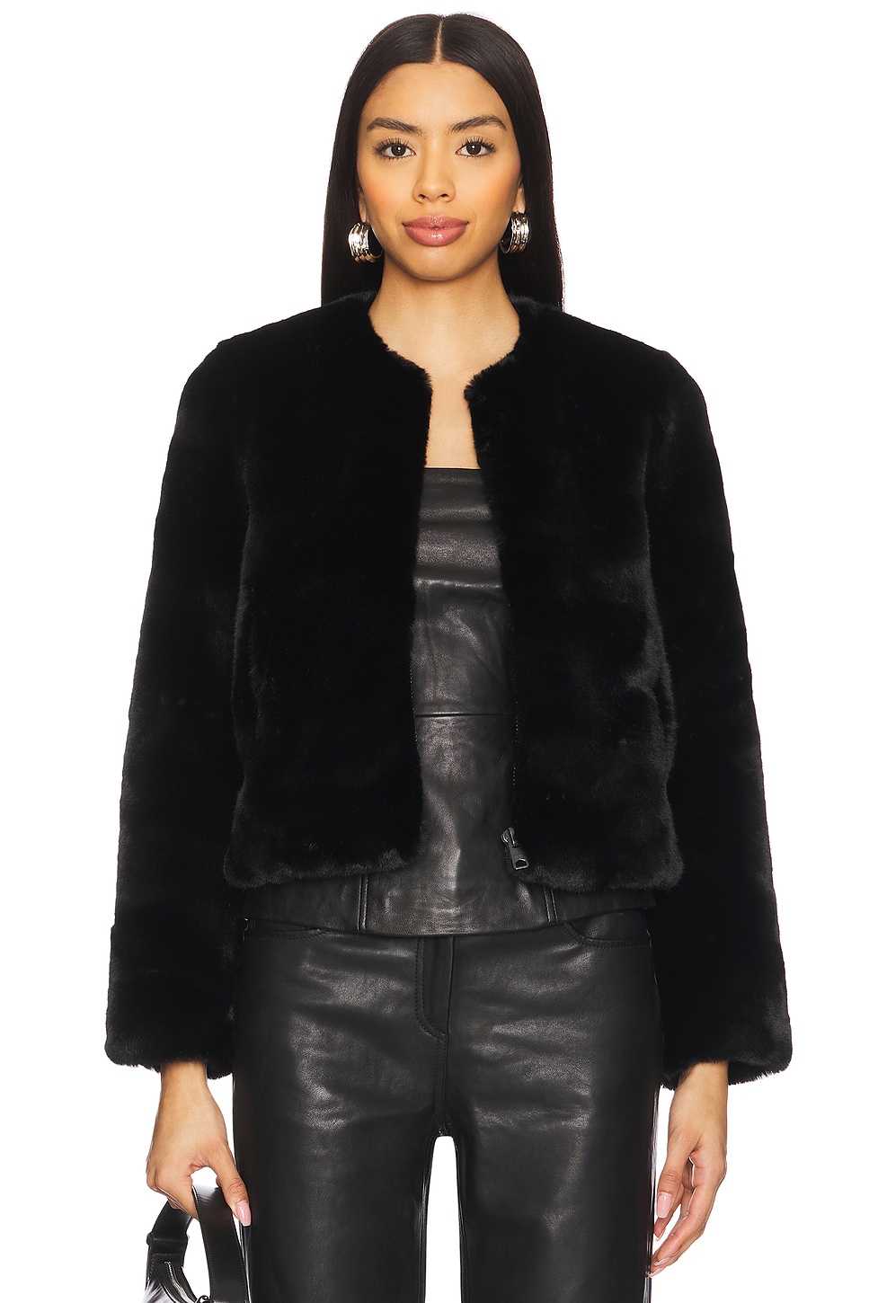 

Пальто из искусственного меха Florence Allsaints, black