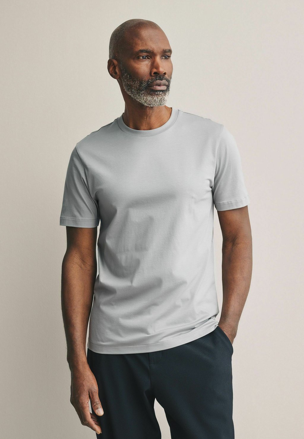 

Базовая футболка SUPIMA CREW NECK Next, серый