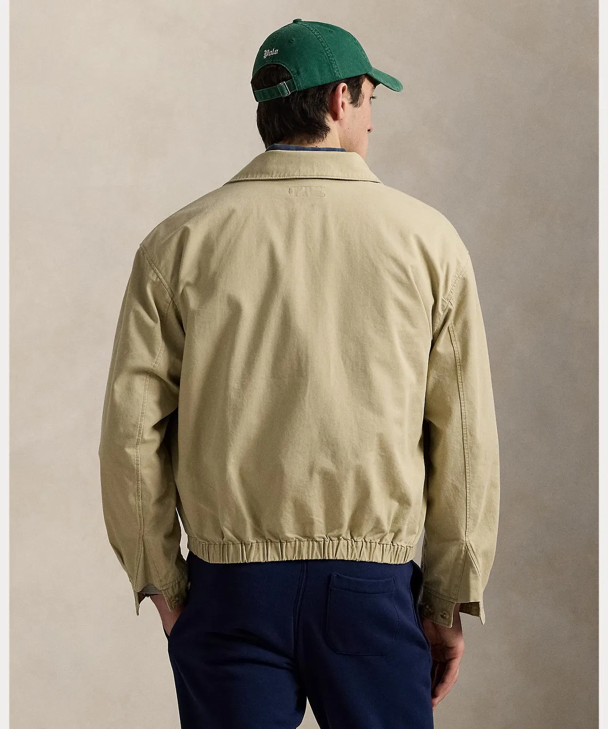 Куртка большая Polo Ralph Lauren из хлопкового твила, оверсайз, коричневая — фото 4