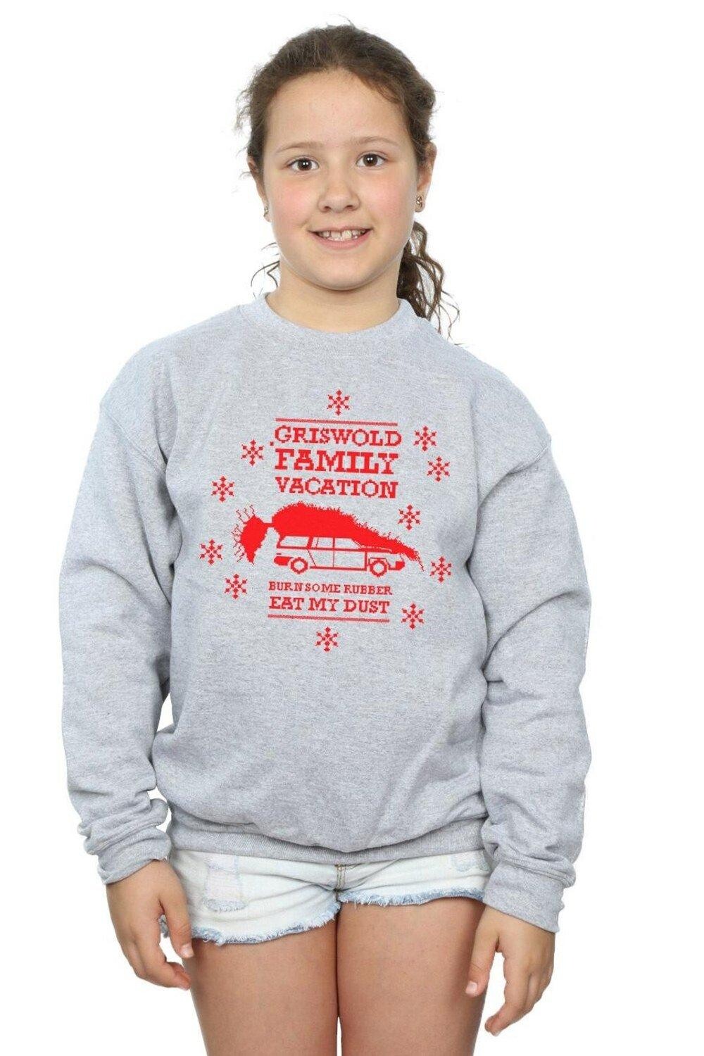 

Съешь мою пыльную толстовку National Lampoon's Christmas Vacation, серый