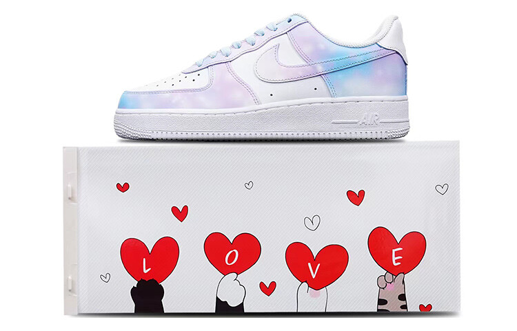

Кроссовки для скейтбординга Air Force 1 женские с низким верхом, синие/розовые Nike, Синий, Кроссовки для скейтбординга Air Force 1 женские с низким верхом, синие/розовые Nike