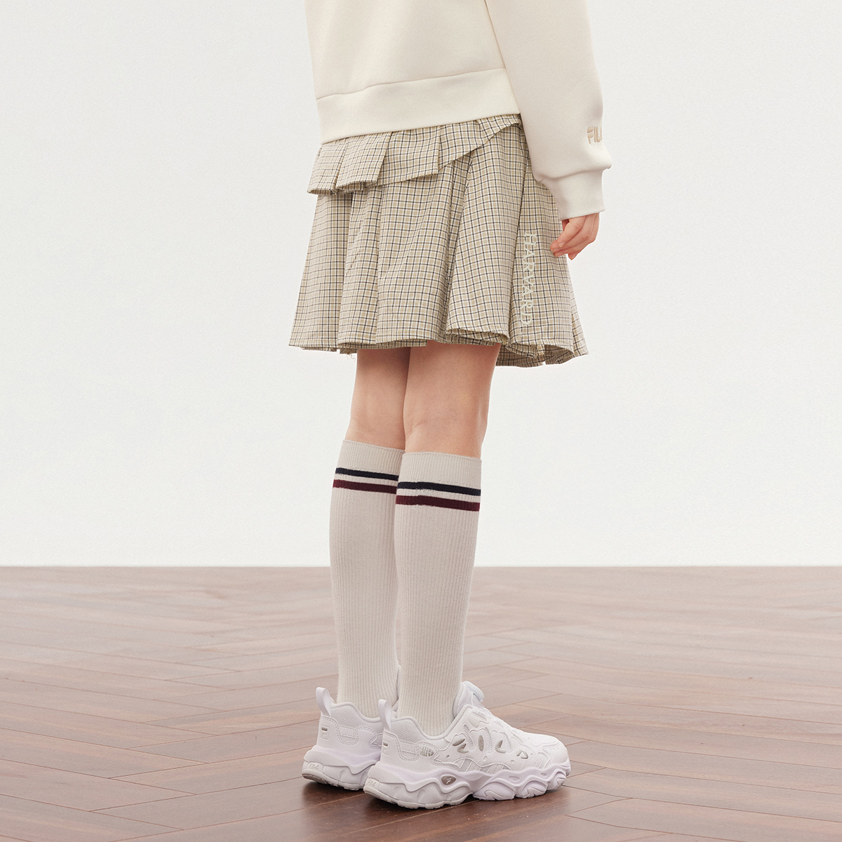 Короткая юбка с принтом для подростков FILA KIDS, All Over Print — фото 4