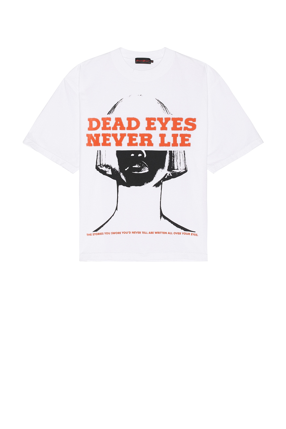 

Футболка с надписью «мертвые глаза» Funeral Apparel, белый