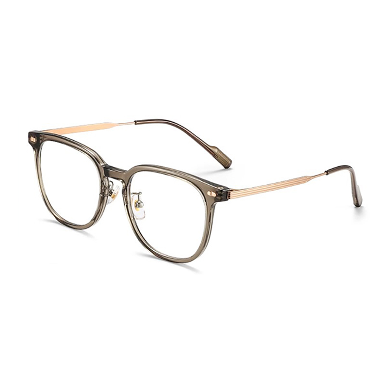 

Morakot Металлическая оправа для очков Cat Eye унисекс, Type B - cold brown