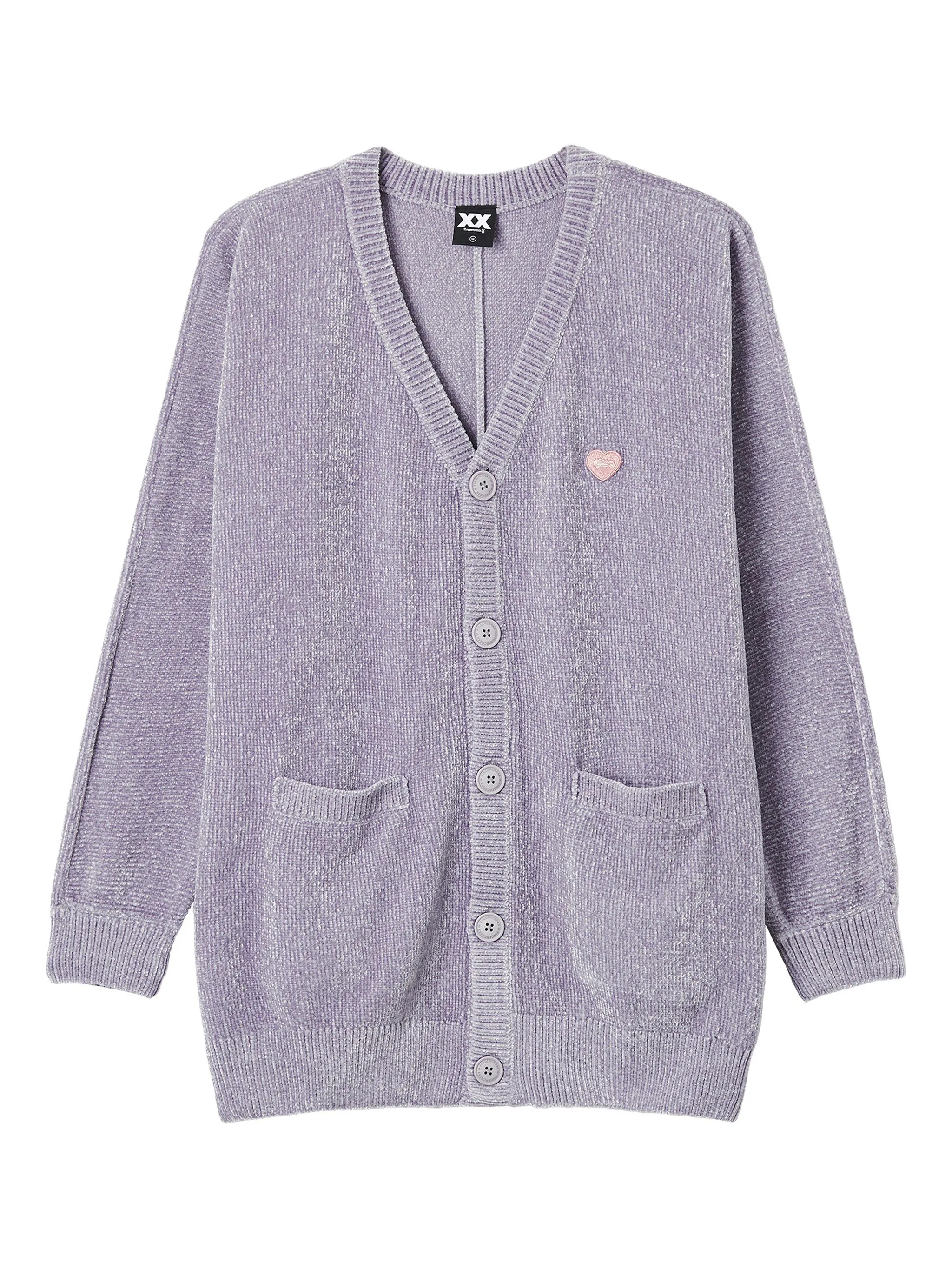 

Кардиган с декорированными пуговицами Fingercroxx, фиолетовый