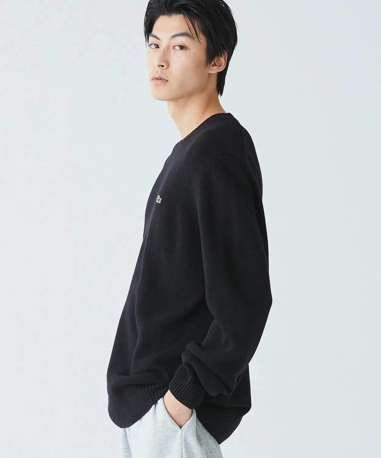 Свитер Essential Wool Knit Sweater, черный — фото 3