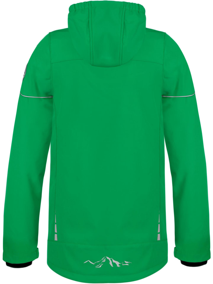 Детская куртка софтшелл Galway зеленого цвета Normani Outdoor Sports — фото 3